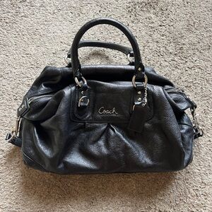 Super trendy 2000s coach mini duffel hand bag
